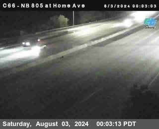 NB 805 at Home Ave (On Ramp)