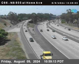 NB 805 at Home Ave (On Ramp)