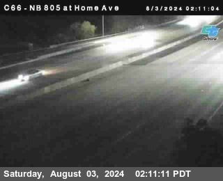 NB 805 at Home Ave (On Ramp)