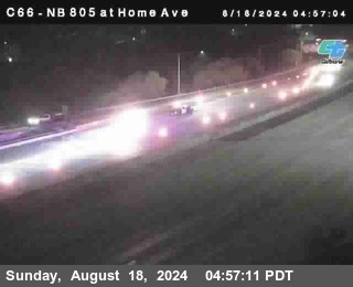 NB 805 at Home Ave (On Ramp)