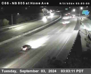 NB 805 at Home Ave (On Ramp)