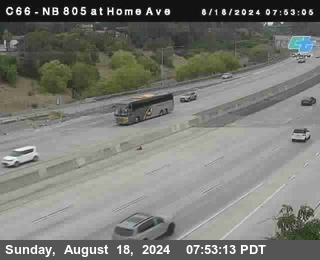 NB 805 at Home Ave (On Ramp)