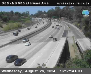 NB 805 at Home Ave (On Ramp)