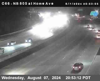 NB 805 at Home Ave (On Ramp)