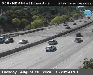 NB 805 at Home Ave (On Ramp)