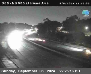 NB 805 at Home Ave (On Ramp)