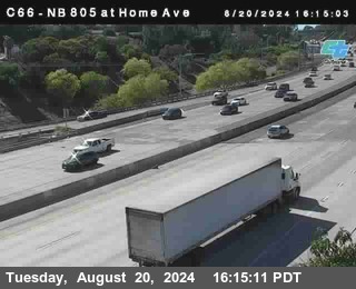 NB 805 at Home Ave (On Ramp)