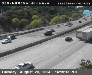 NB 805 at Home Ave (On Ramp)