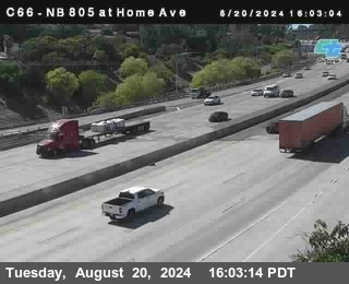 NB 805 at Home Ave (On Ramp)