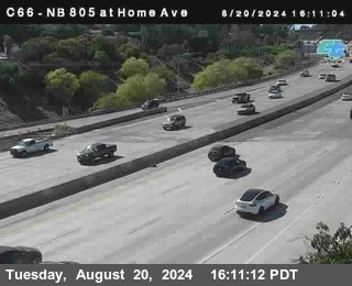 NB 805 at Home Ave (On Ramp)