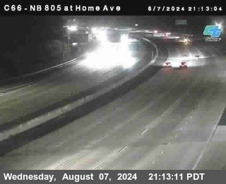 NB 805 at Home Ave (On Ramp)