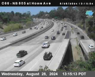 NB 805 at Home Ave (On Ramp)