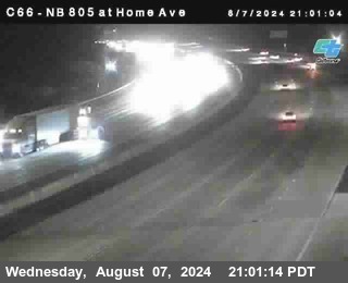 NB 805 at Home Ave (On Ramp)