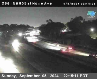 NB 805 at Home Ave (On Ramp)