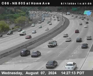 NB 805 at Home Ave (On Ramp)