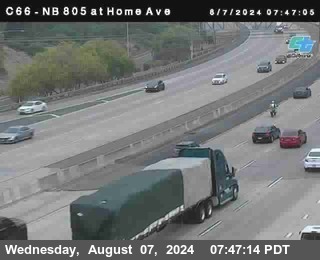 NB 805 at Home Ave (On Ramp)