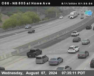 NB 805 at Home Ave (On Ramp)