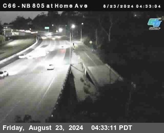 NB 805 at Home Ave (On Ramp)