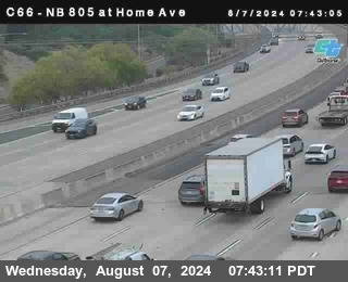 NB 805 at Home Ave (On Ramp)