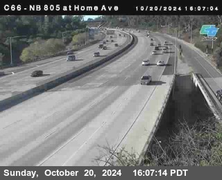 NB 805 at Home Ave (On Ramp)