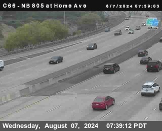 NB 805 at Home Ave (On Ramp)