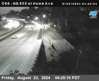 NB 805 at Home Ave (On Ramp)