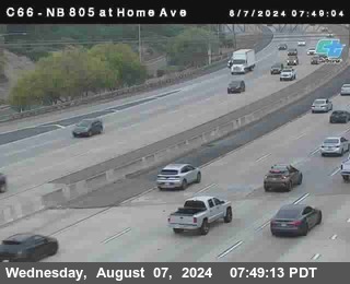 NB 805 at Home Ave (On Ramp)