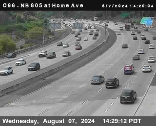 NB 805 at Home Ave (On Ramp)