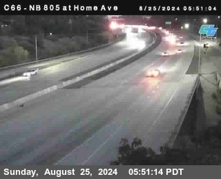 NB 805 at Home Ave (On Ramp)