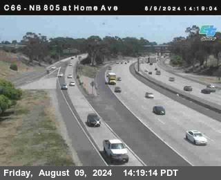 NB 805 at Home Ave (On Ramp)