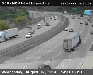 NB 805 at Home Ave (On Ramp)