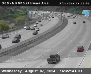 NB 805 at Home Ave (On Ramp)