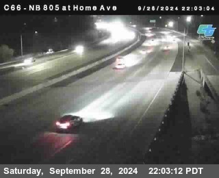 NB 805 at Home Ave (On Ramp)