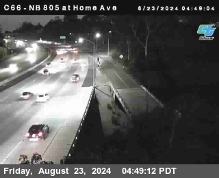 NB 805 at Home Ave (On Ramp)