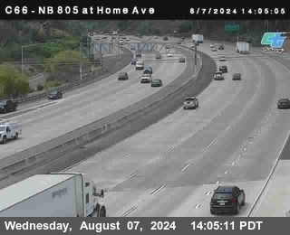 NB 805 at Home Ave (On Ramp)