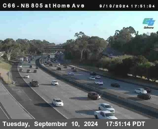 NB 805 at Home Ave (On Ramp)