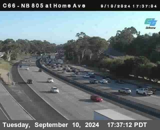 NB 805 at Home Ave (On Ramp)