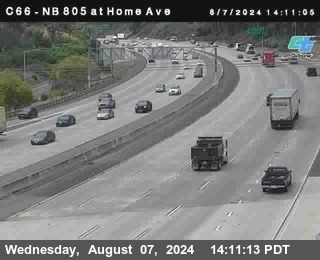 NB 805 at Home Ave (On Ramp)