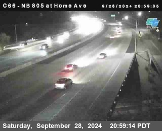 NB 805 at Home Ave (On Ramp)