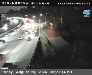 NB 805 at Home Ave (On Ramp)