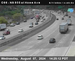 NB 805 at Home Ave (On Ramp)