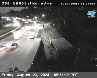 NB 805 at Home Ave (On Ramp)