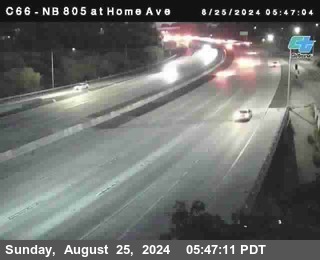 NB 805 at Home Ave (On Ramp)