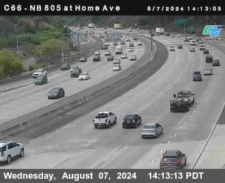 NB 805 at Home Ave (On Ramp)