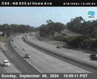 NB 805 at Home Ave (On Ramp)