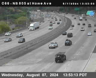 NB 805 at Home Ave (On Ramp)