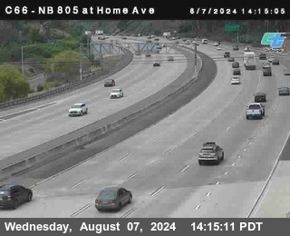 NB 805 at Home Ave (On Ramp)