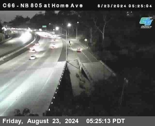 NB 805 at Home Ave (On Ramp)