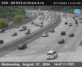 NB 805 at Home Ave (On Ramp)