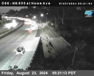 NB 805 at Home Ave (On Ramp)